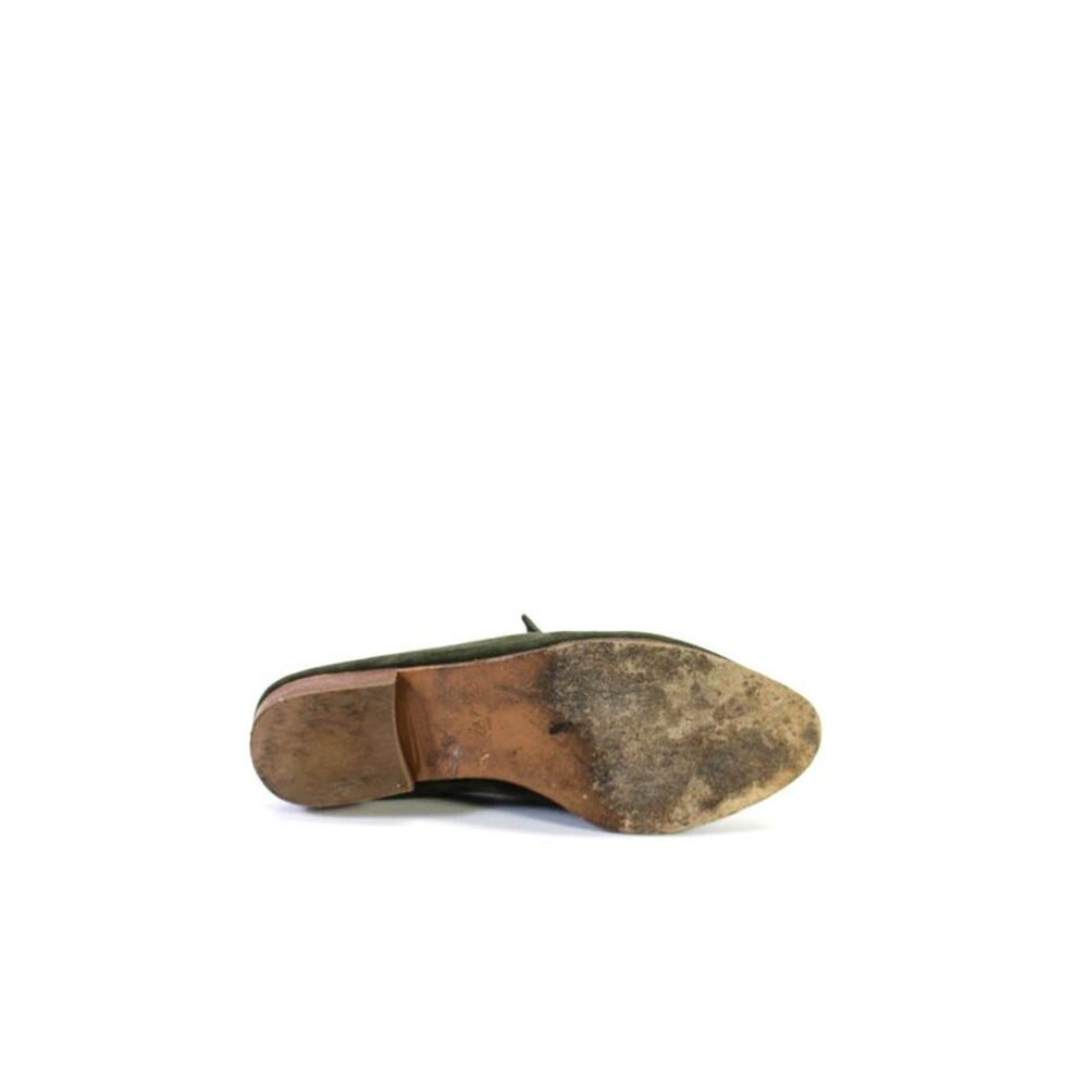 Robert Clergerie Womens Suede Slide On Mules Flats Olive Green Size 37.5 7.5 - Picture 3 of 7